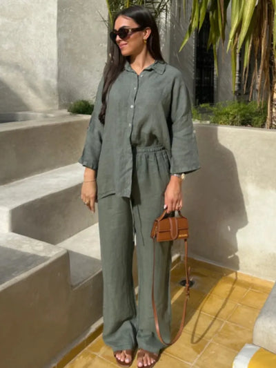 Linnen Womens Summer Set