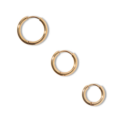 Basic oorringen 3 stuks