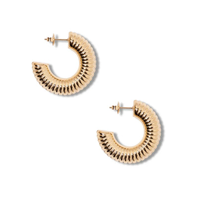 Oorringen met ribbel